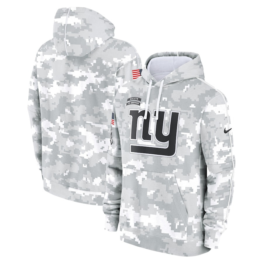 New York Giants 2024 Salute to Service Pullover Hoodie – Arctic Camo