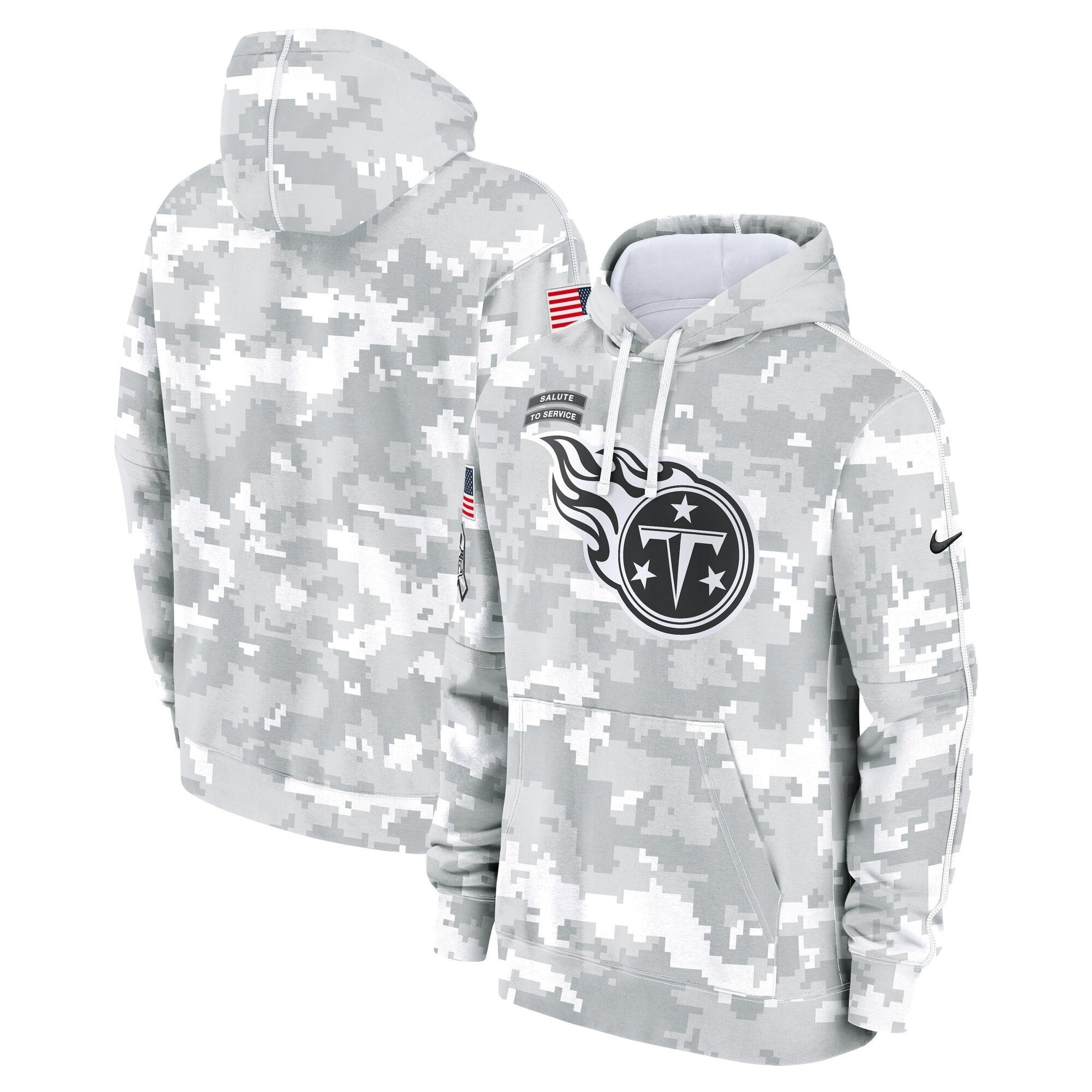 Tennessee Titans 2024 Salute to Service Pullover Hoodie – Arctic Camo