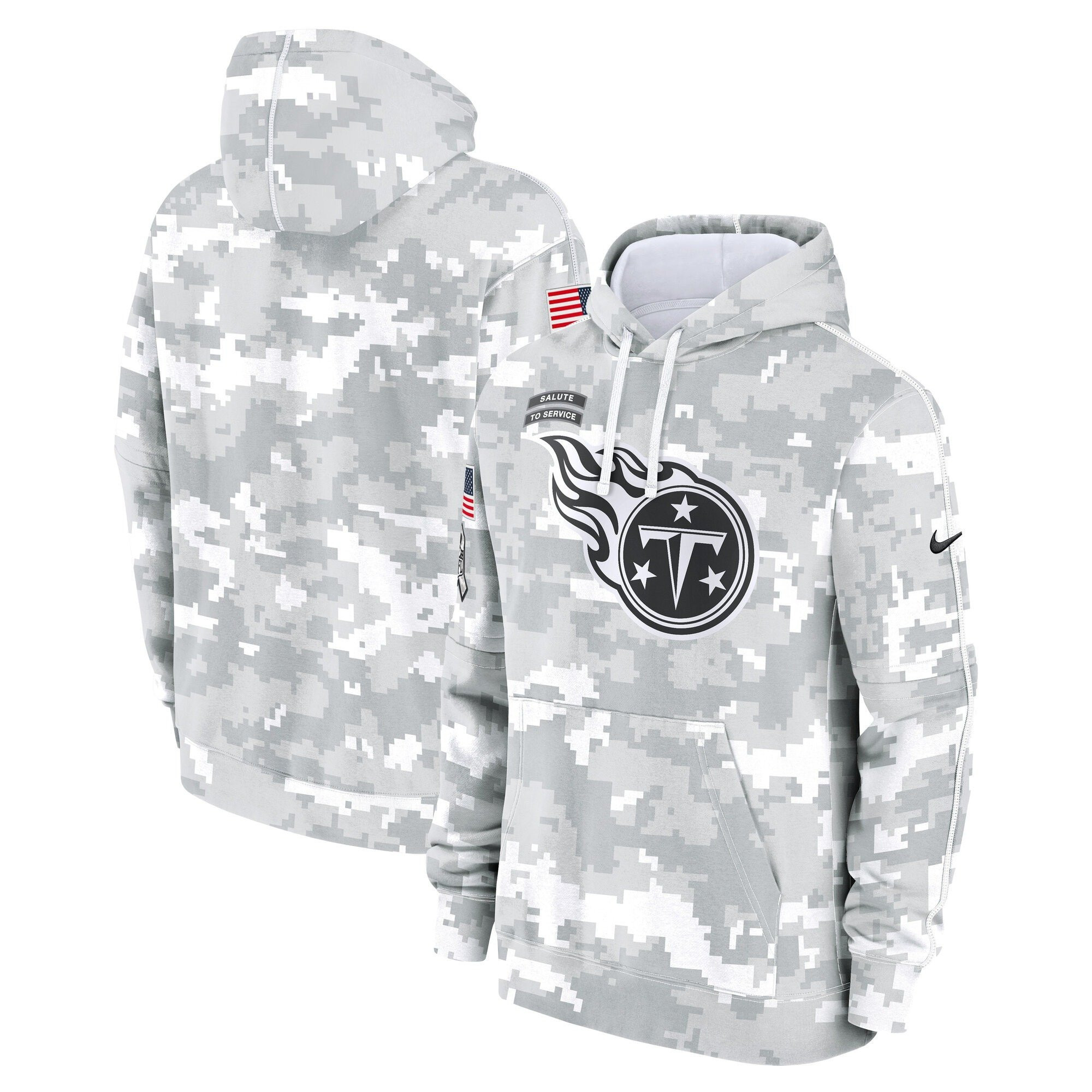 Tennessee Titans 2024 Salute to Service Pullover Hoodie – Arctic Camo