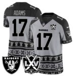 Men’s Raiders 2024 Christmas Vapor Limited Jersey 409VTTLJS034