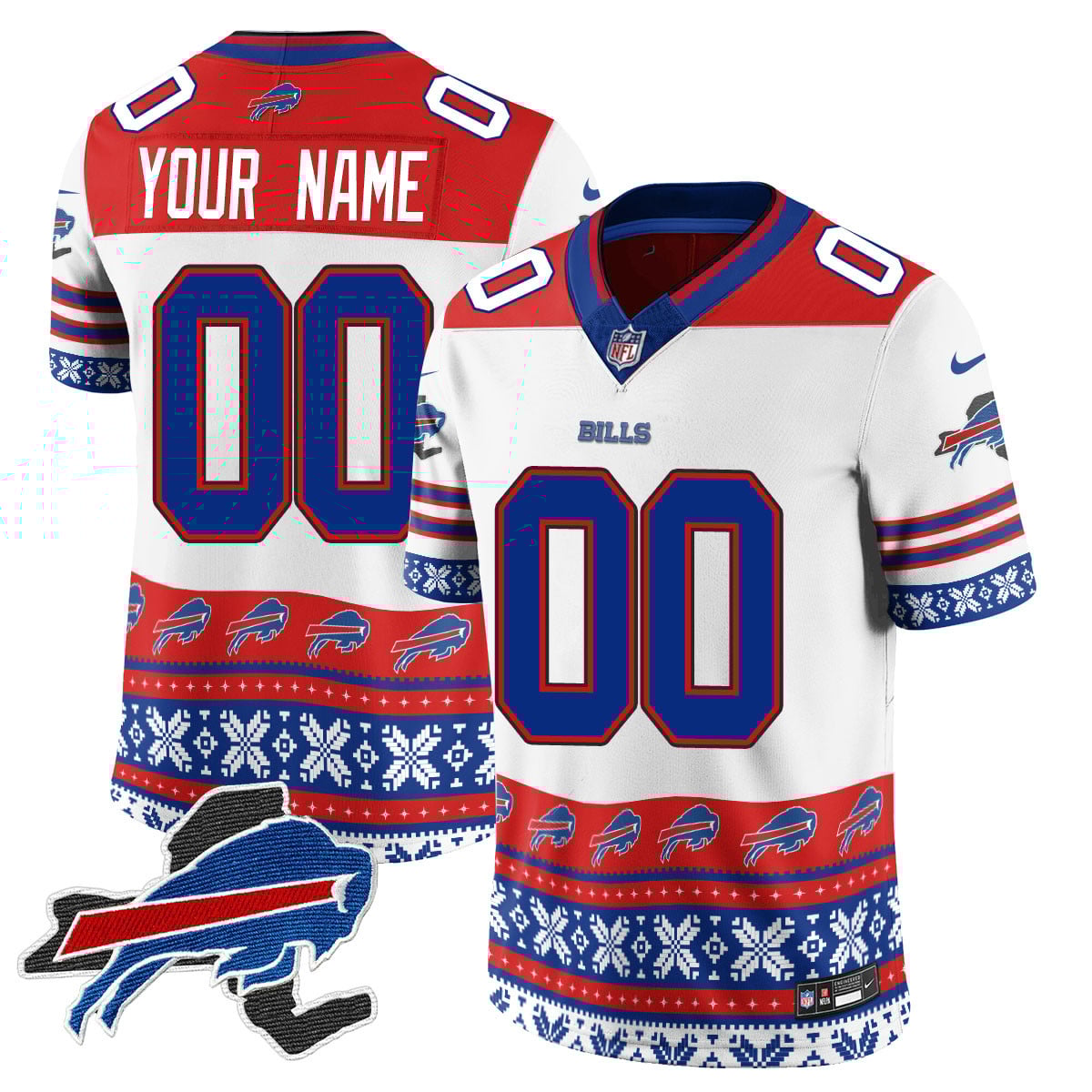 Custom Name/Gender Bills 2024 Christmas Vapor Limited Jersey 409VTTLJS033