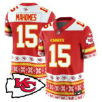Men’s Chiefs 2024 Christmas Vapor Limited Jersey – Printed 410VTTLJS002