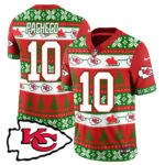 Men’s Chiefs 2024 Christmas Vapor Limited Jersey N1 – Printed 410VTTLJS002