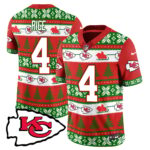 Men’s Chiefs 2024 Christmas Vapor Limited Jersey N1 – Printed 410VTTLJS002