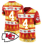 Men’s Chiefs 2024 Christmas Vapor Limited Jersey N1 – Printed 410VTTLJS002