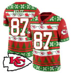 Men’s Chiefs 2024 Christmas Vapor Limited Jersey N1 – Printed 410VTTLJS002