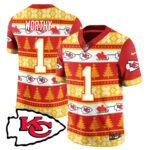 Men’s Chiefs 2024 Christmas Vapor Limited Jersey N1 – Printed 410VTTLJS002