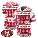 Men’s 49ers 2024 Christmas Vapor Limited Jersey – 410VTHNJS009