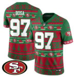 Men’s 49ers 2024 Christmas Vapor Limited Jersey – 410VTHNJS009
