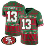 Men’s 49ers 2024 Christmas Vapor Limited Jersey – 410VTHNJS009