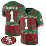 Men’s 49ers 2024 Christmas Vapor Limited Jersey – 410VTHNJS009