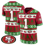Men’s 49ers 2024 Christmas Vapor Limited Jersey – 410VTHNJS009