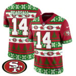 Men’s 49ers 2024 Christmas Vapor Limited Jersey – 410VTHNJS009