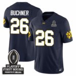 Men’s Notre Dame Fighting Irish 24/25 Jersey – CFP First Round Patch – All Stitched