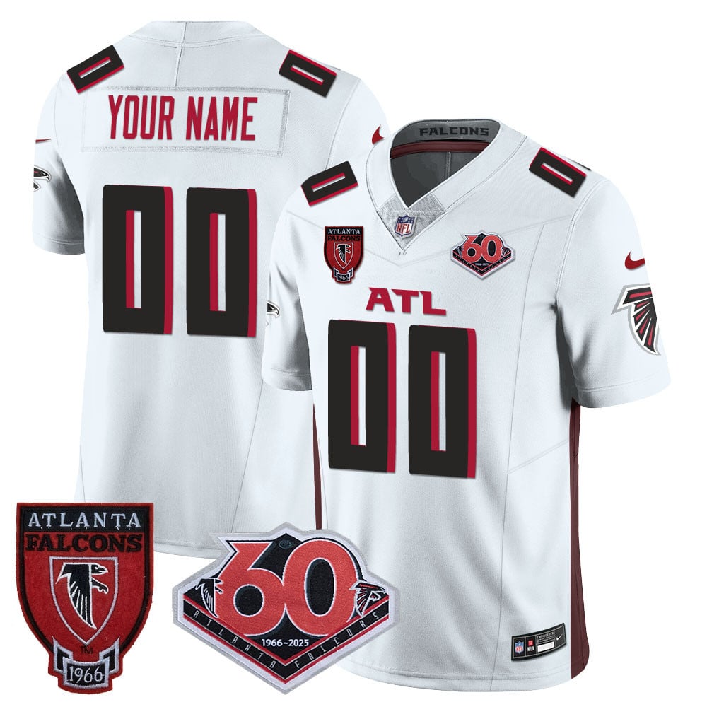 Custom Gender/Name Atlanta Falcons 60th Season Vapor Limited Jersey – All Stitched