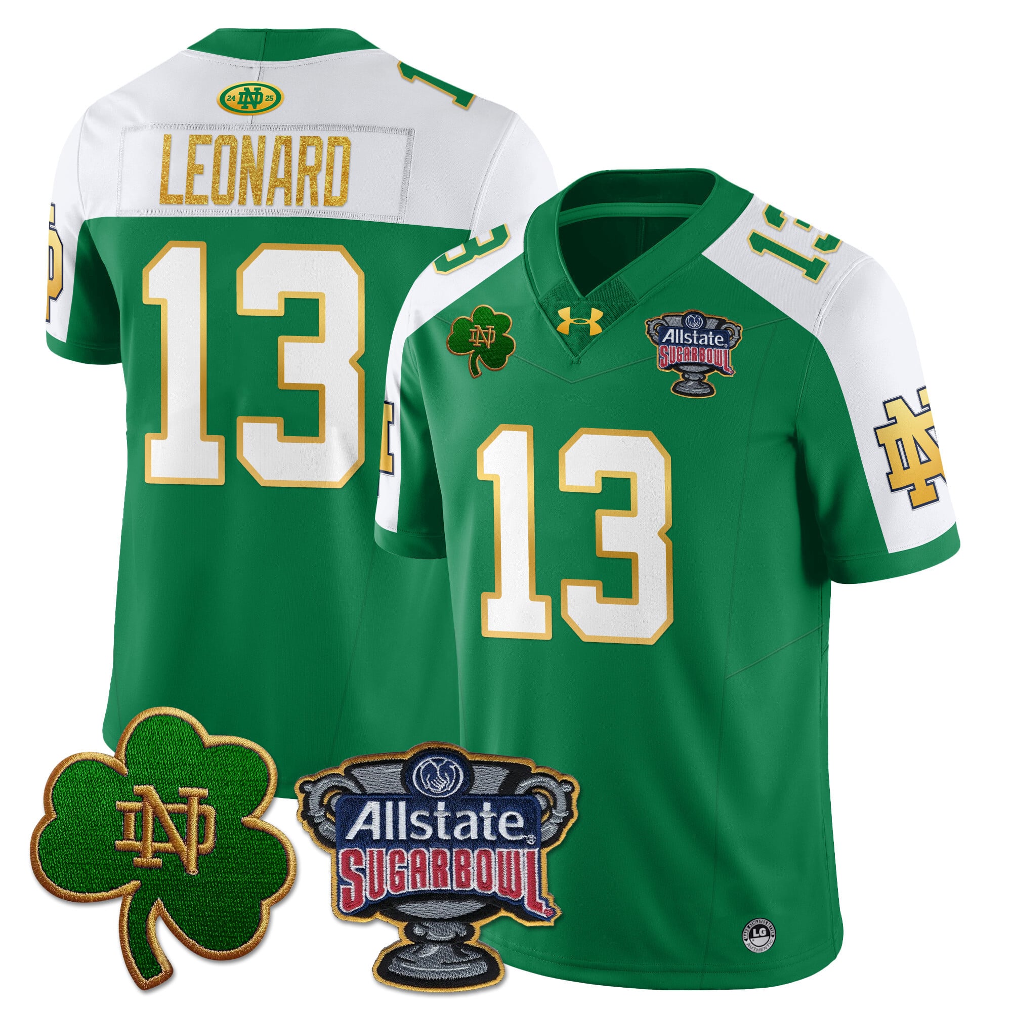 Men’s Notre Dame Fighting Irish Allstate Sugar Bowl Jersey – All Stitched