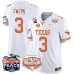 Men’s Texas Longhorns 2024 Chick-fil-A Peach Bowl Jersey – All Stitched