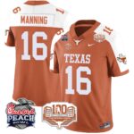 Men’s Texas Longhorns 2024 Chick-fil-A Peach Bowl Jersey – All Stitched