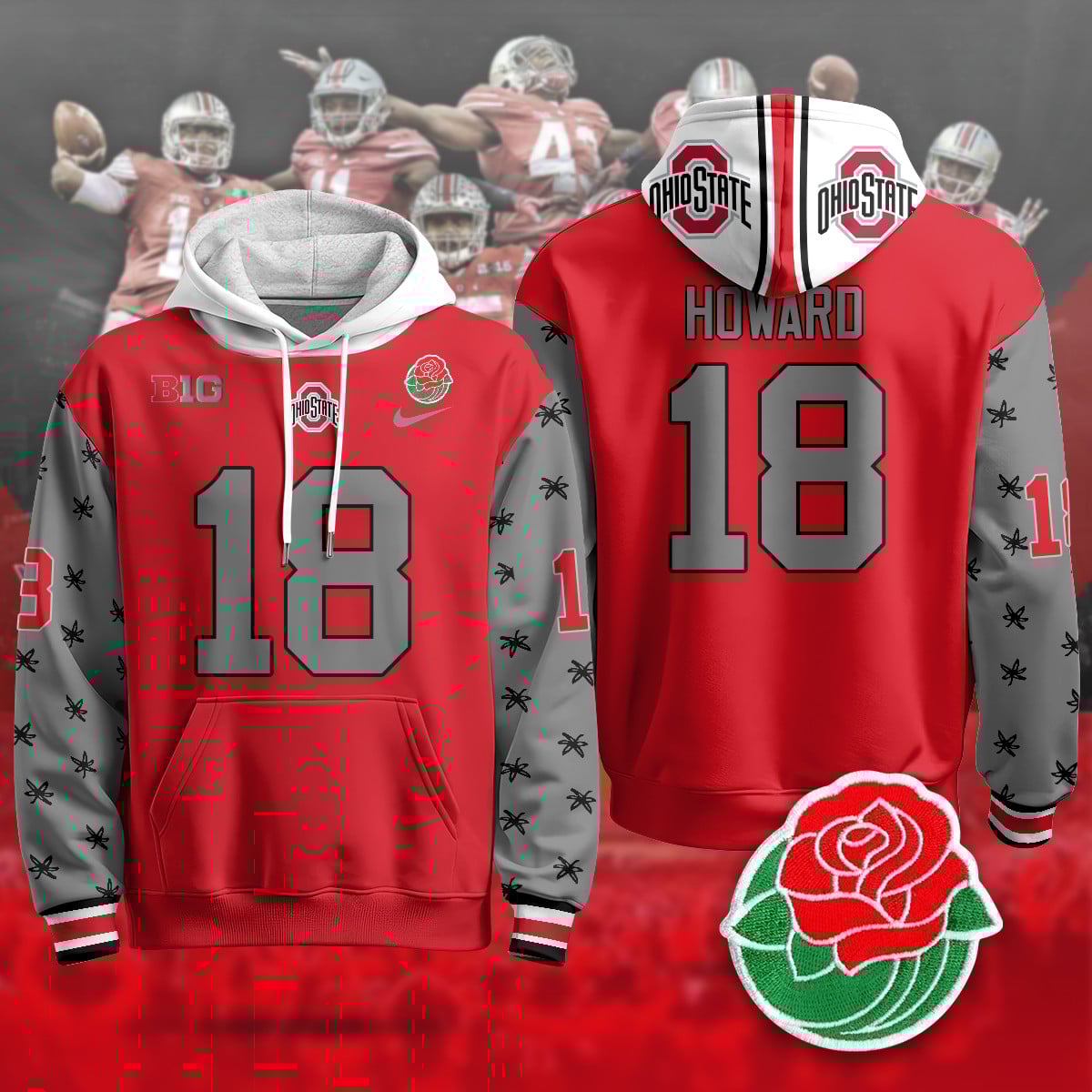 Ohio State Buckeyes 2024 Rose Bowl Hoodie – All Stitched