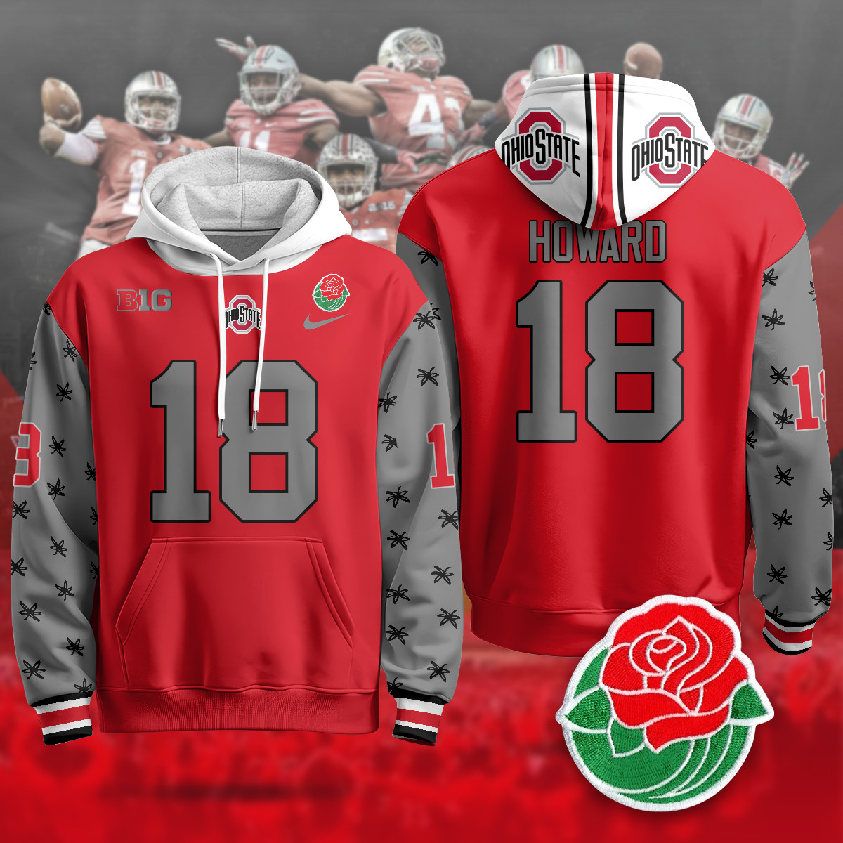Ohio State Buckeyes 2024 Rose Bowl Hoodie – All Stitched