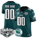 Custom Philadelphia Eagles 2024 NFC East Division Champions Jersey – All Stitched