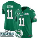 Men’s Philadelphia Eagles 2024 NFC East Division Champions Jersey N2 – All Stitched