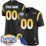 Custom Gender/Name Los Angeles Rams 2024 NFC West Division Champions Jersey N1 – All Stitched
