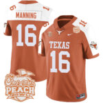 Men’s Texas Longhorns 2024 Peach Bowl Jersey – All Stitched