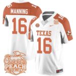 Men’s Texas Longhorns 2024 Peach Bowl Jersey – All Stitched