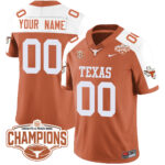 Custom Texas Longhorns 2024 Peach Bowl Champions Jersey – All Stitched
