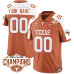 Custom Texas Longhorns 2024 Peach Bowl Champions Jersey – All Stitched