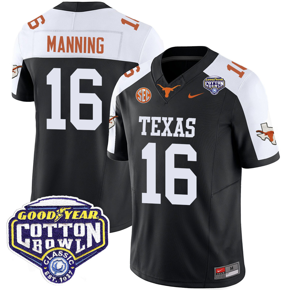 Men’s Texas Longhorns 2024 Cotton Bowl Classic Jersey – All Stitched