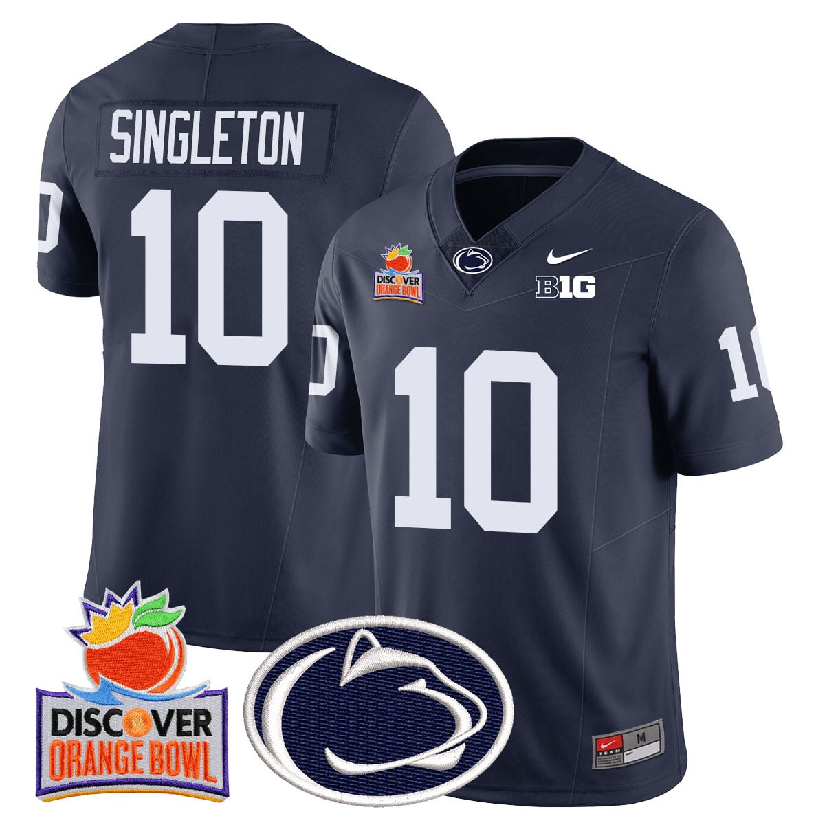 Men’s Penn State Nittany Lions 2024 Orange Bowl Jersey N1 – All Stitched