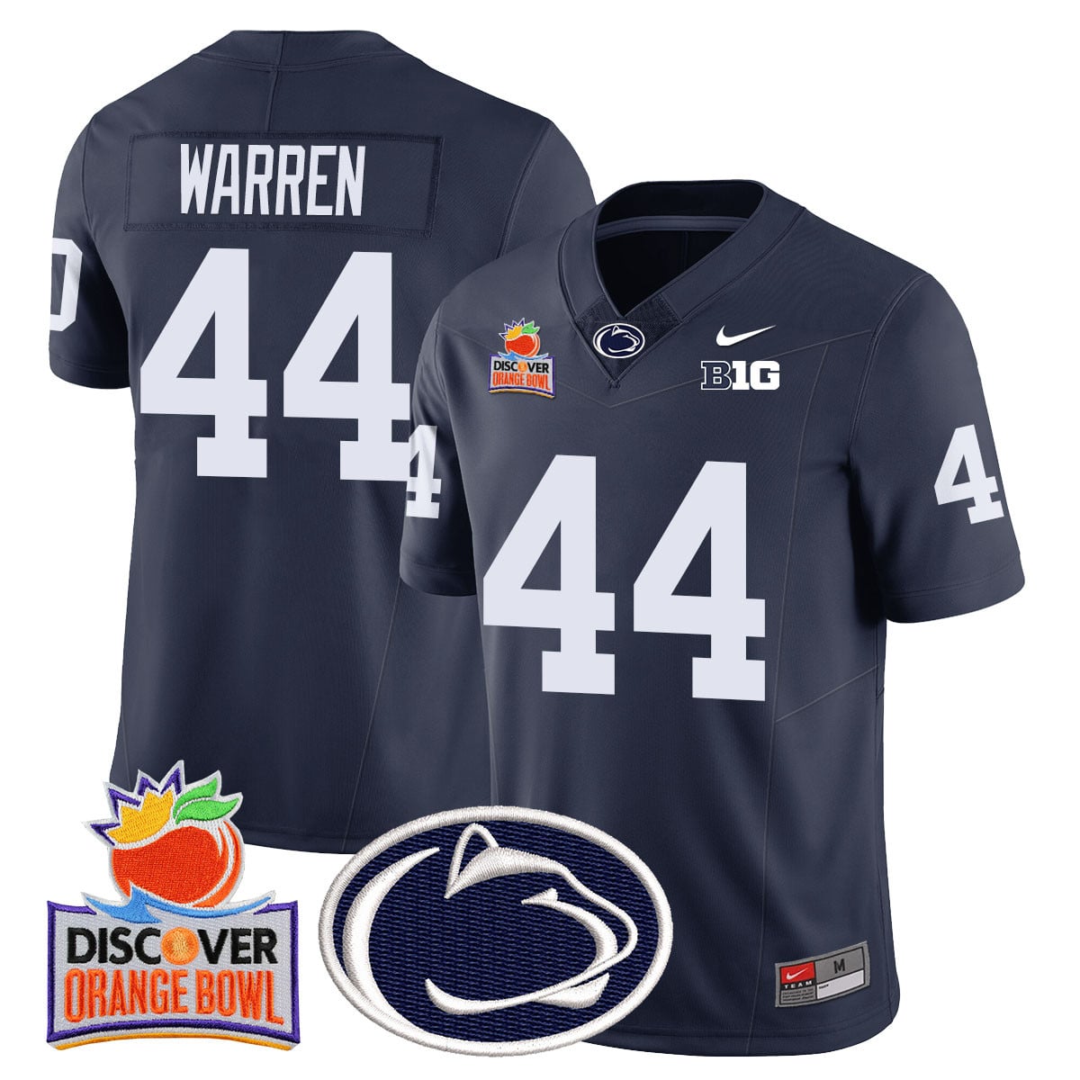 Men’s Penn State Nittany Lions 2024 Orange Bowl Jersey N1 – All Stitched