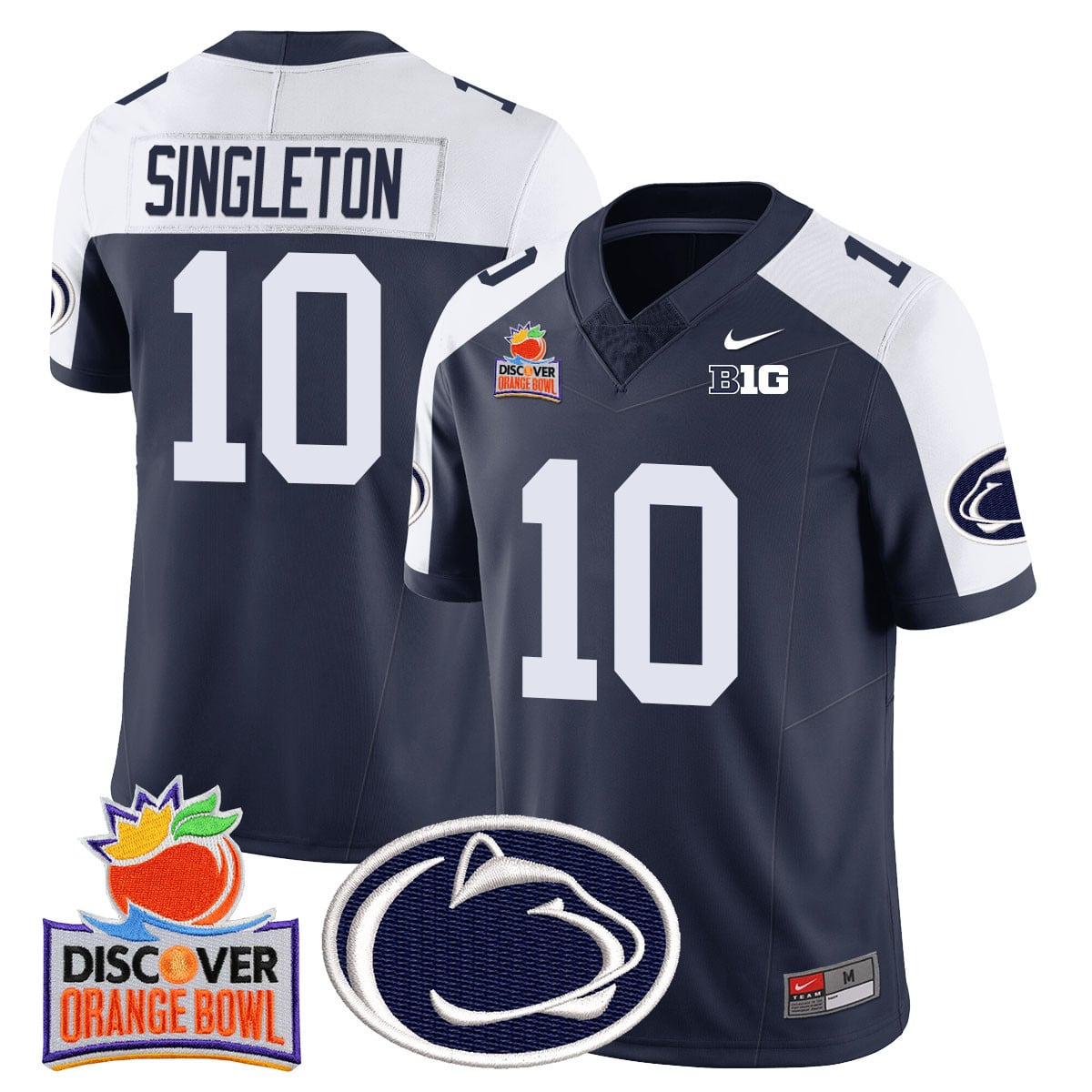 Men’s Penn State Nittany Lions 2024 Orange Bowl Jersey N1 – All Stitched