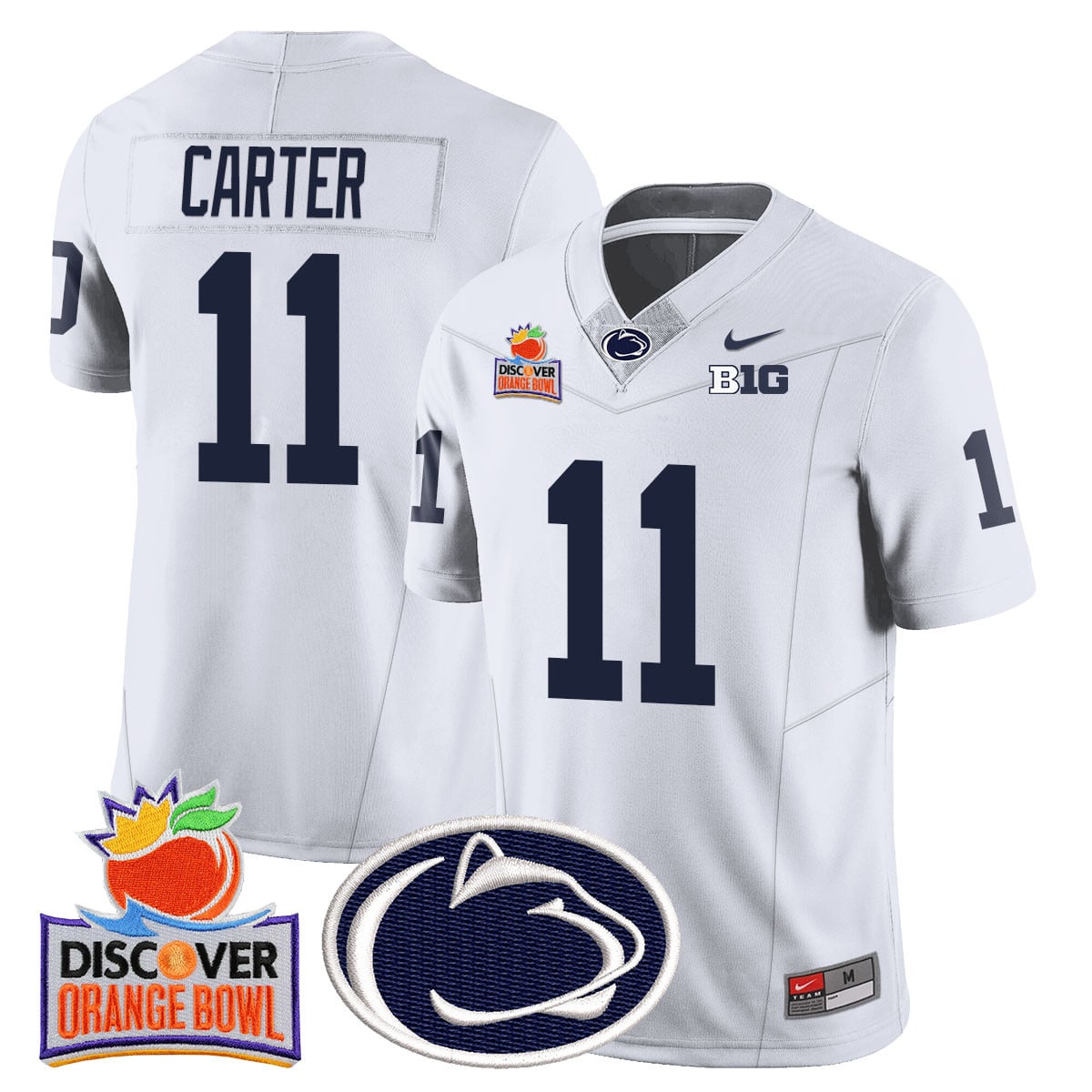 Men’s Penn State Nittany Lions 2024 Orange Bowl Jersey N1 – All Stitched