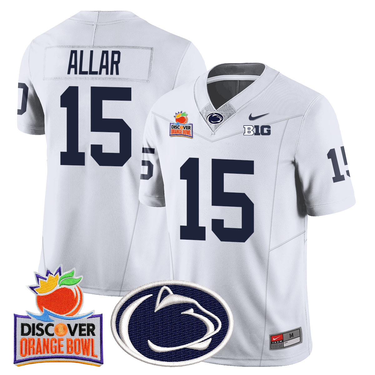 Men’s Penn State Nittany Lions 2024 Orange Bowl Jersey N1 – All Stitched