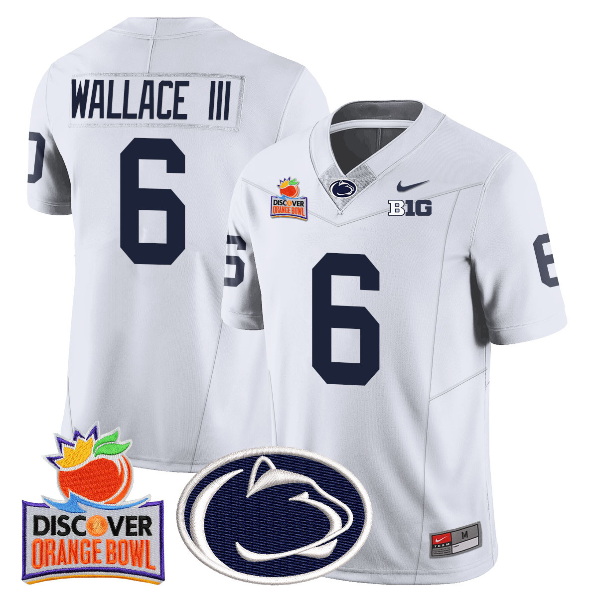 Men’s Penn State Nittany Lions 2024 Orange Bowl Jersey N1 – All Stitched