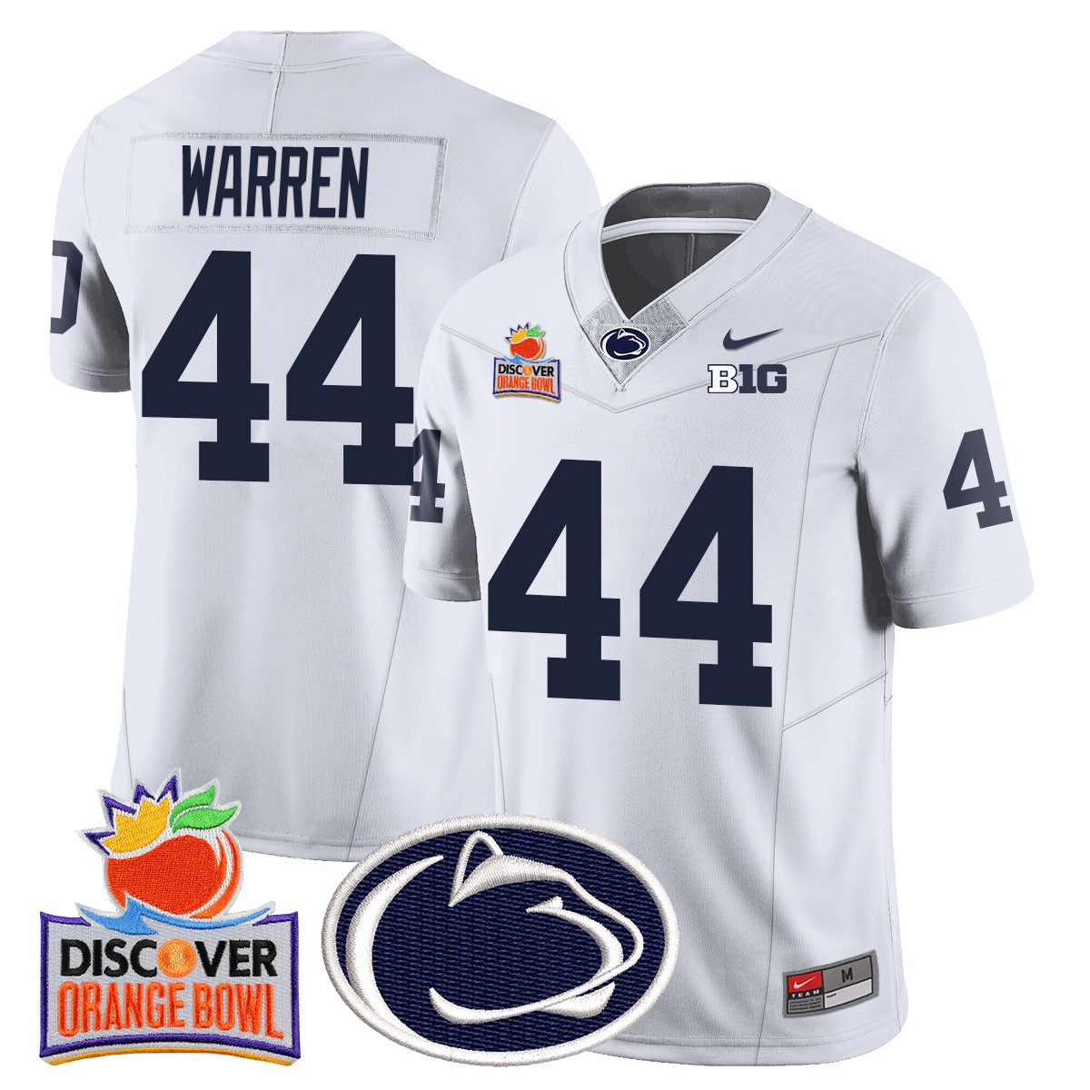 Men’s Penn State Nittany Lions 2024 Orange Bowl Jersey N1 – All Stitched