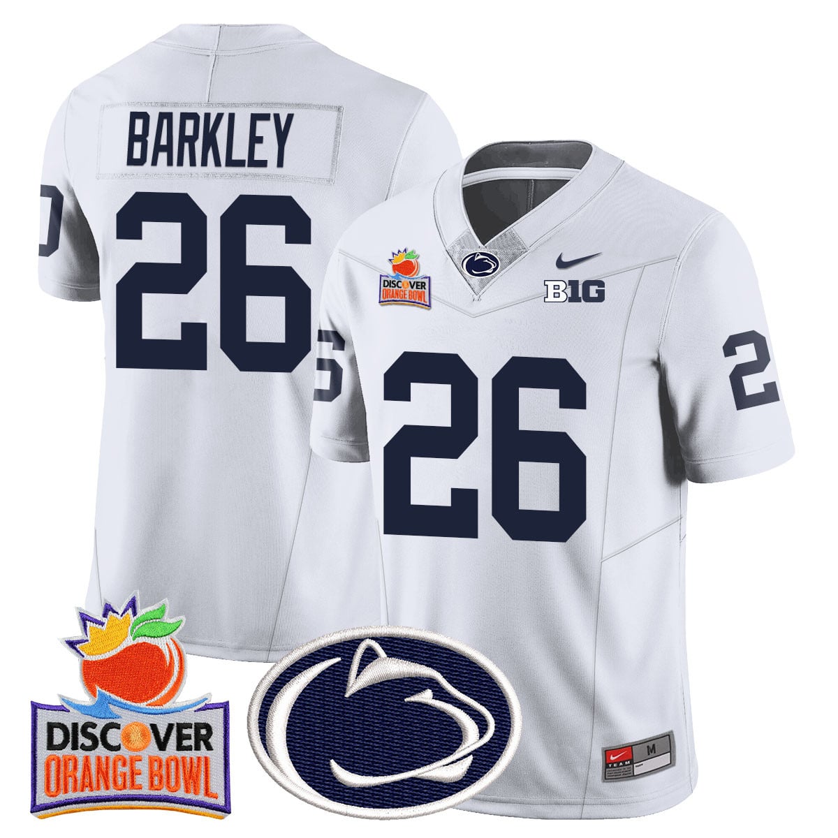 Men’s Penn State Nittany Lions 2024 Orange Bowl Jersey N1 – All Stitched