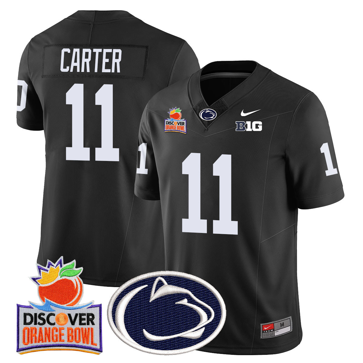 Men’s Penn State Nittany Lions 2024 Orange Bowl Jersey N1 – All Stitched