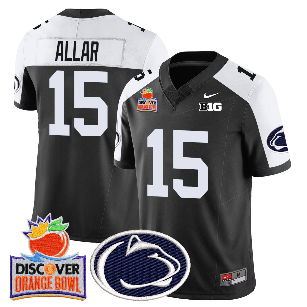 Men’s Penn State Nittany Lions 2024 Orange Bowl Jersey N1 – All Stitched