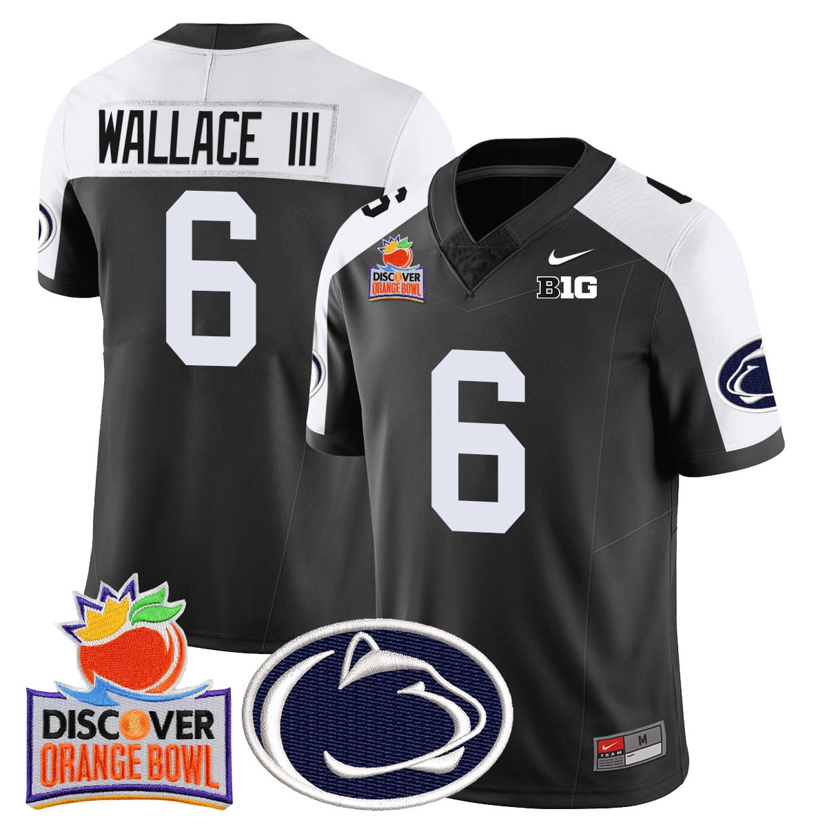 Men’s Penn State Nittany Lions 2024 Orange Bowl Jersey N1 – All Stitched