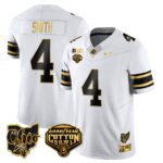 Men’s Ohio State Buckeyes 2024 Cotton Bowl Classic Jersey Gold – All Stitched