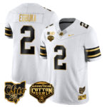 Men’s Ohio State Buckeyes 2024 Cotton Bowl Classic Jersey Gold – All Stitched
