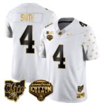 Men’s Ohio State Buckeyes 2024 Cotton Bowl Classic Jersey Gold – All Stitched