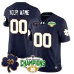 Custom Notre Dame Fighting Irish 2025 Sugar Bowl Champions Jersey – All Stitched