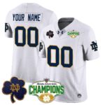 Custom Notre Dame Fighting Irish 2025 Sugar Bowl Champions Jersey – All Stitched