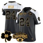 Men’s Notre Dame Fighting Irish 2025 Sugar Bowl Champions Gold Jersey – All Stitched