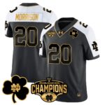 Men’s Notre Dame Fighting Irish 2025 Sugar Bowl Champions Gold Jersey – All Stitched